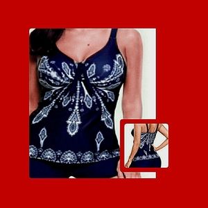 *Plus Size* 🤽‍♀️ 🏊‍♀️🚣‍♀️Blue  Swimsuit